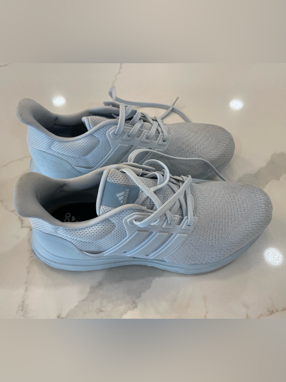 adidas Women's Light Blue Knit Running Sneakers